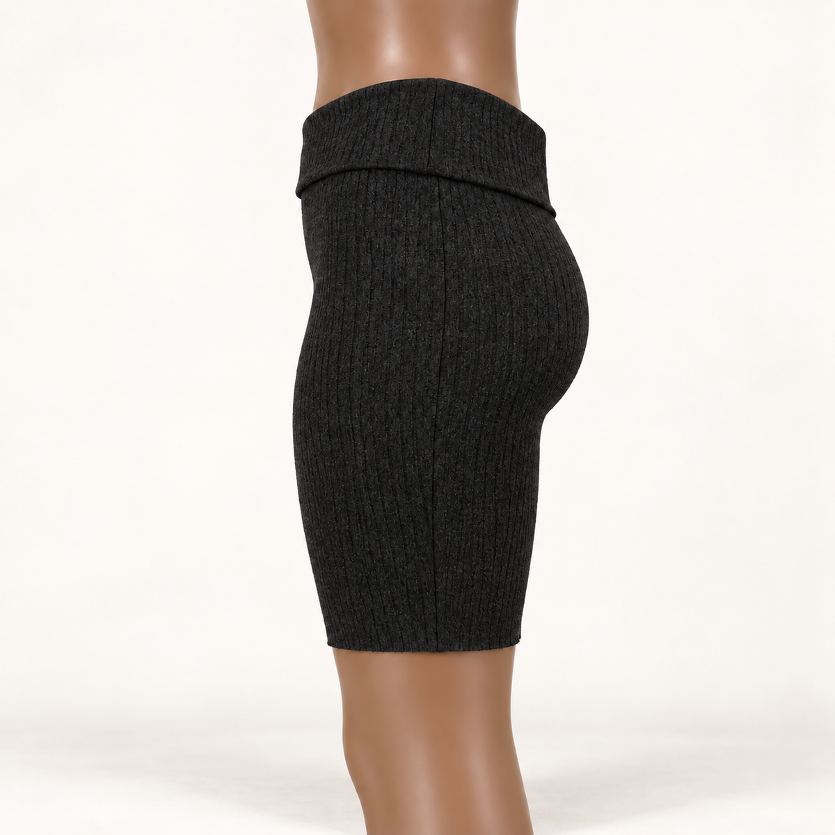 Midnight Ribbed Shorts