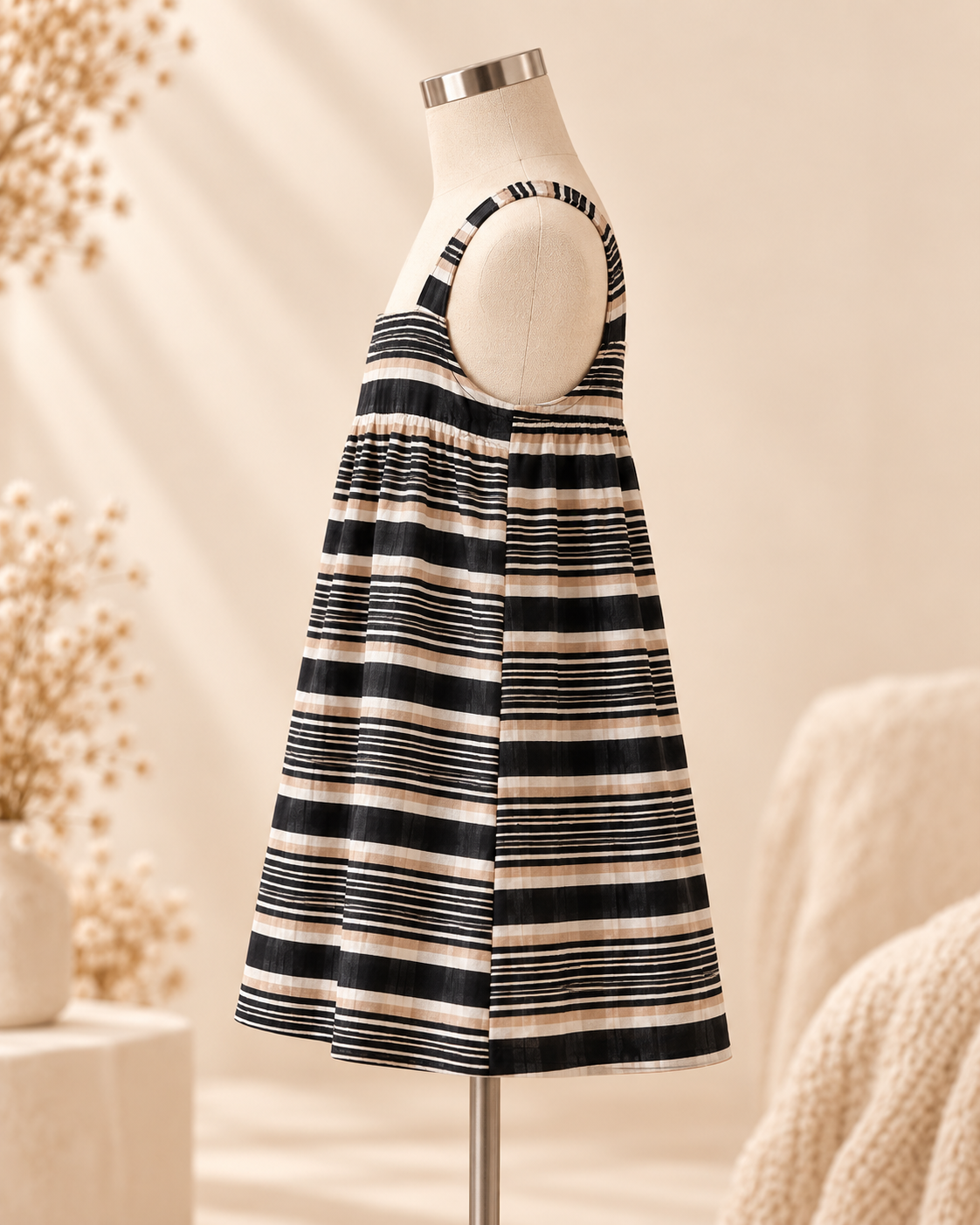 Striped Kids Pajama Dress