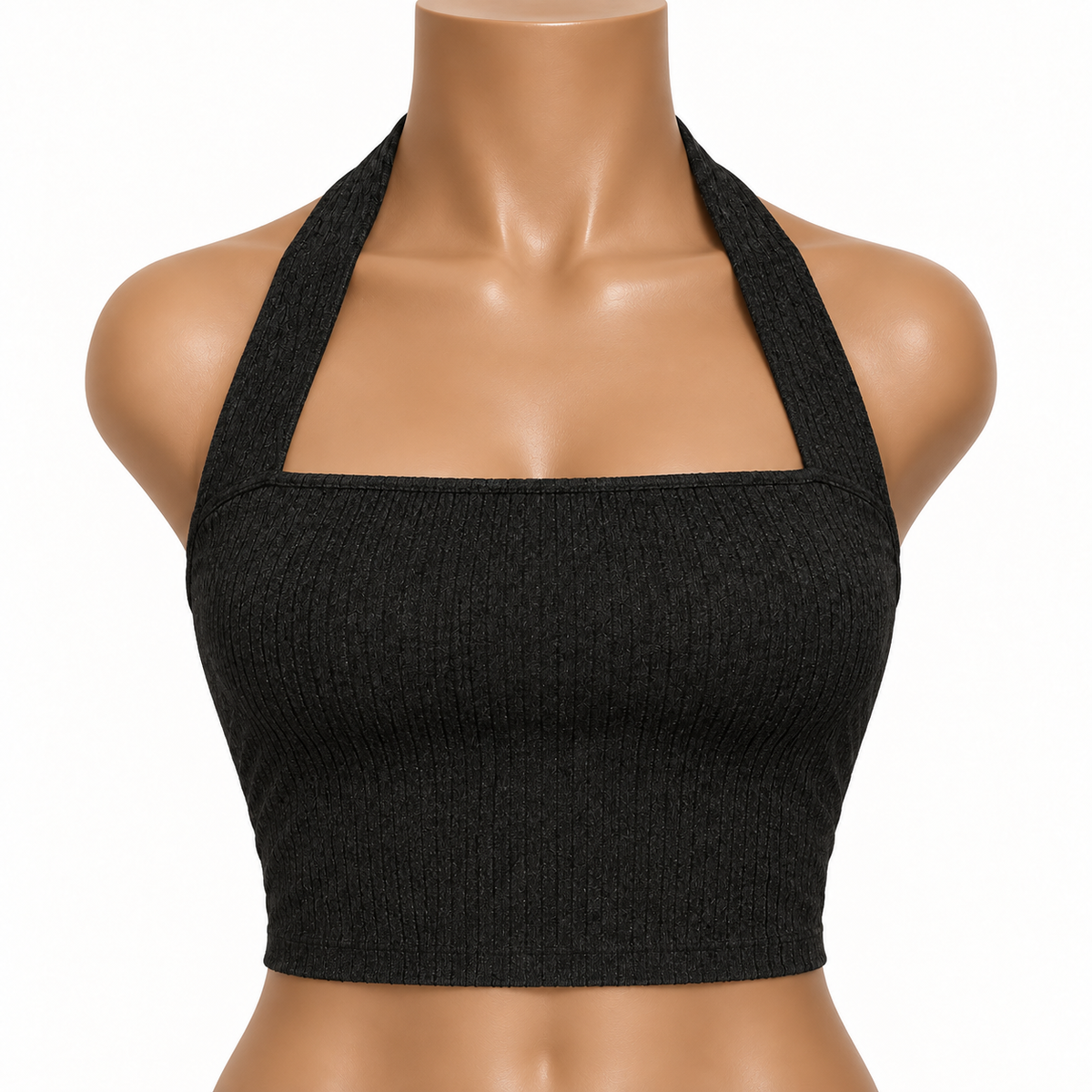 Midnight Halter Crop Top