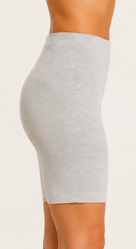Cloud Gray Fitted Shorts