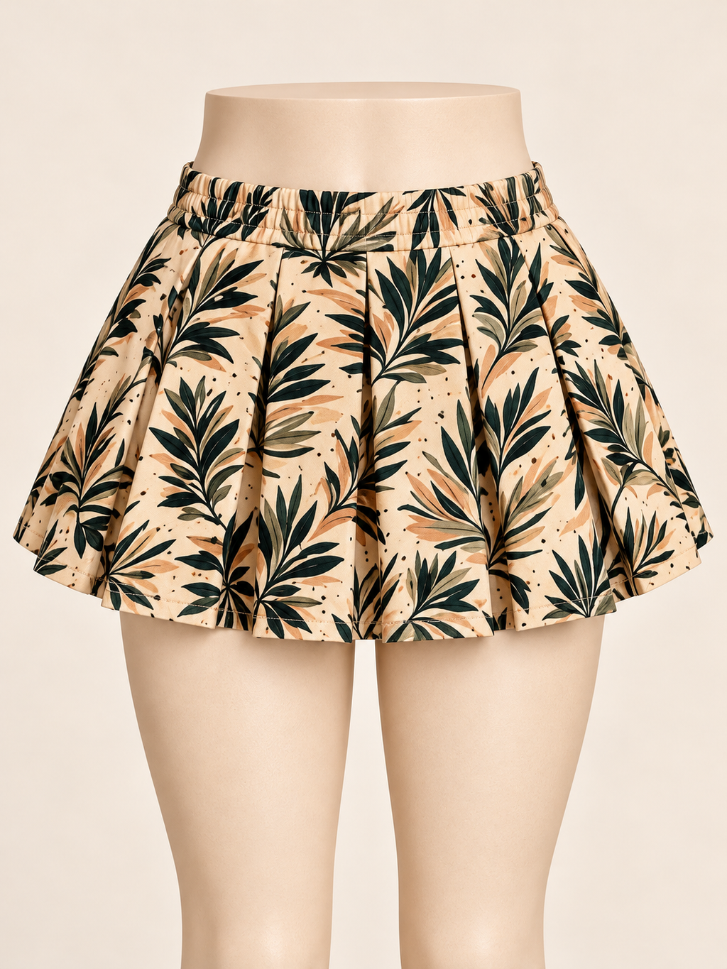 Pleated Mini Skirt