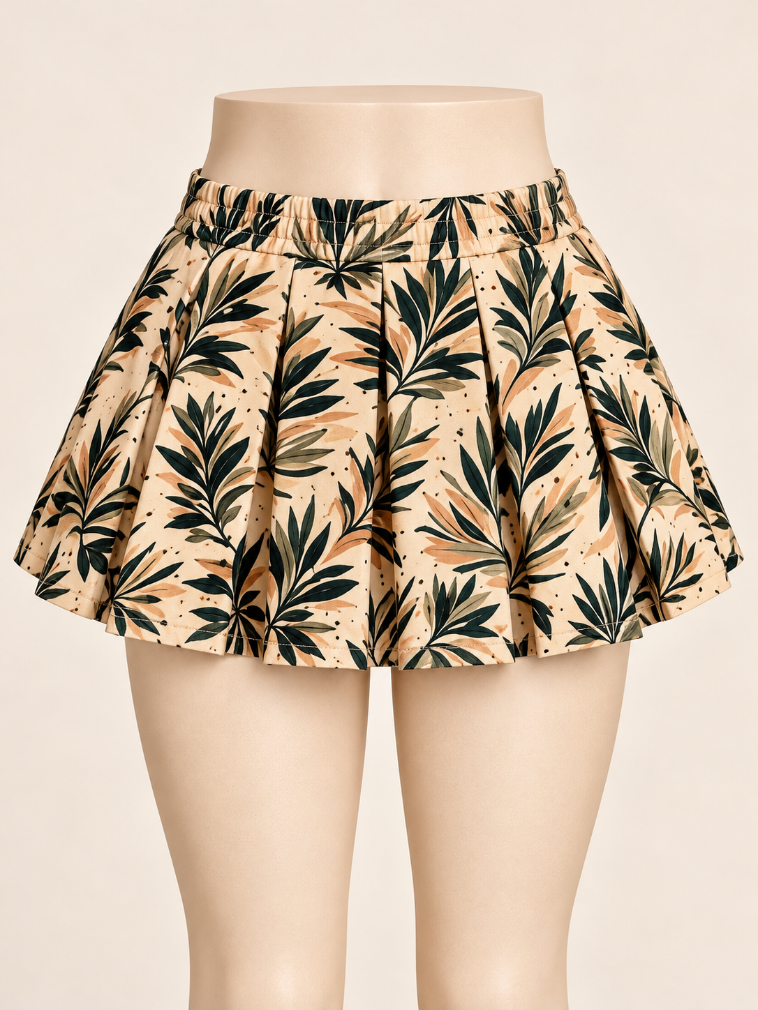Pleated Mini Skirt
