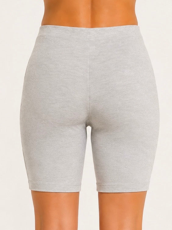 Cloud Gray Fitted Shorts