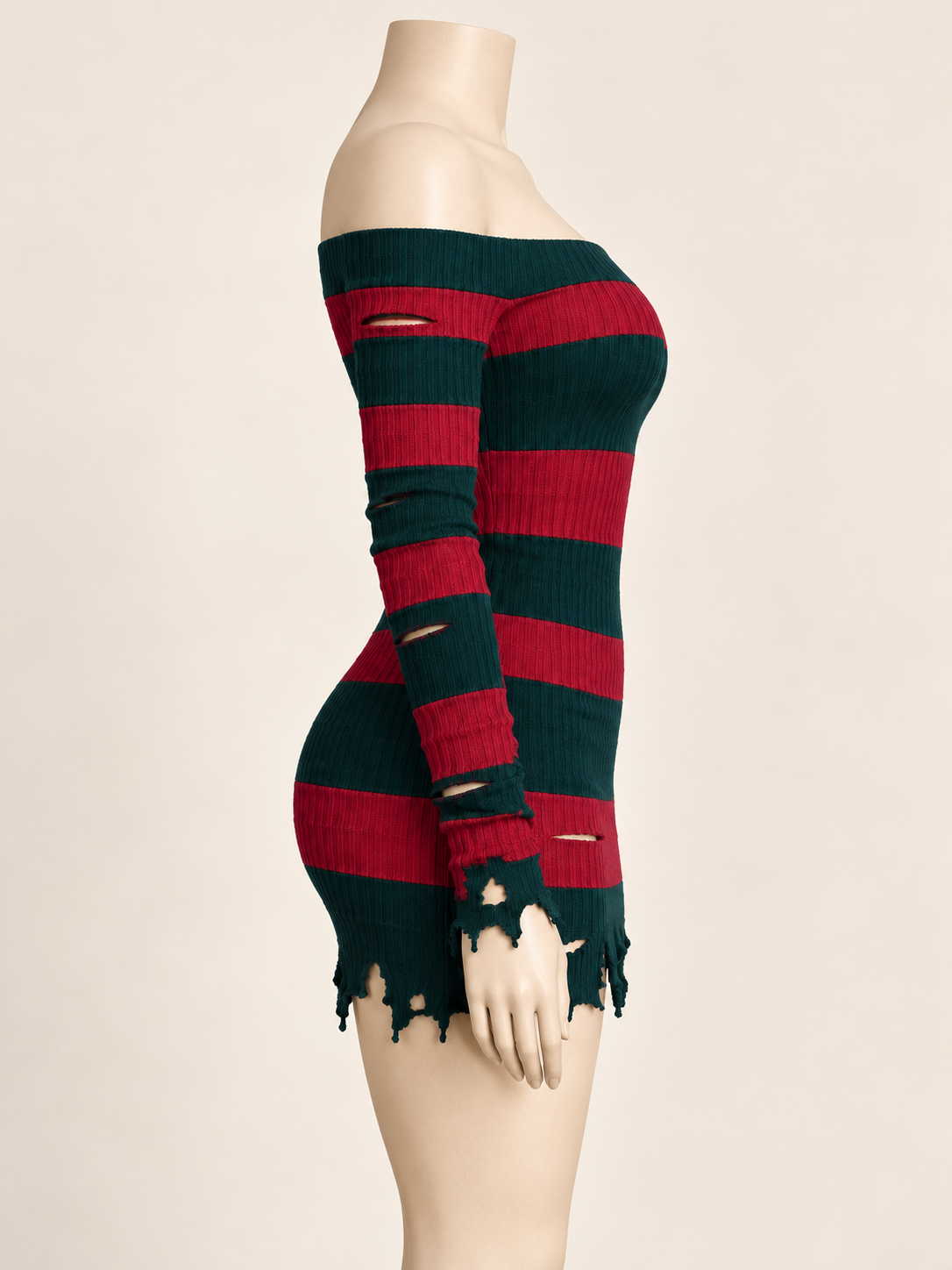 Freddy-Inspired One-Sleeve Mini Dress