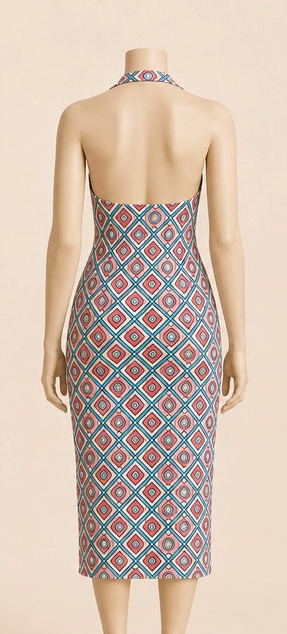 MOSAÏQUE ÉCLAT Adult Halter Dress