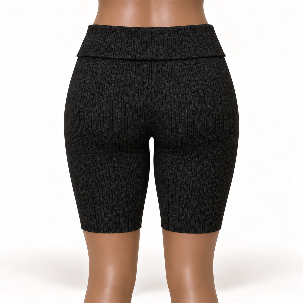 Midnight Ribbed Shorts