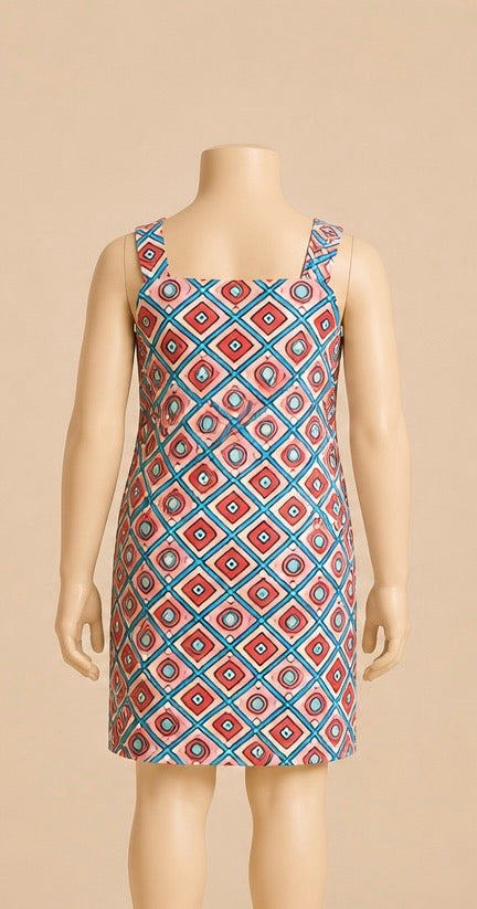 MOSAÏQUE ÉCLAT Kids’ Square-Neck Dress
