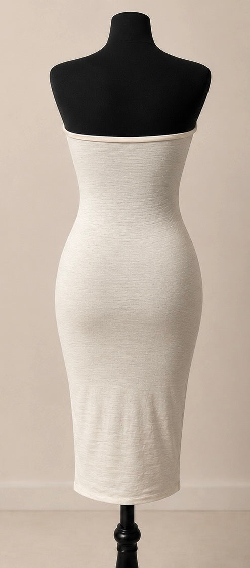 NIMBUS Strapless Midi Dress