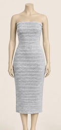FROST Textured Tube Midi Dress