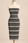 Classic Stripe Midi Dress