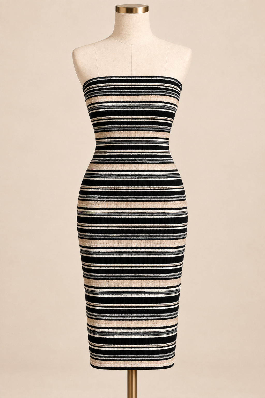Classic Stripe Midi Dress