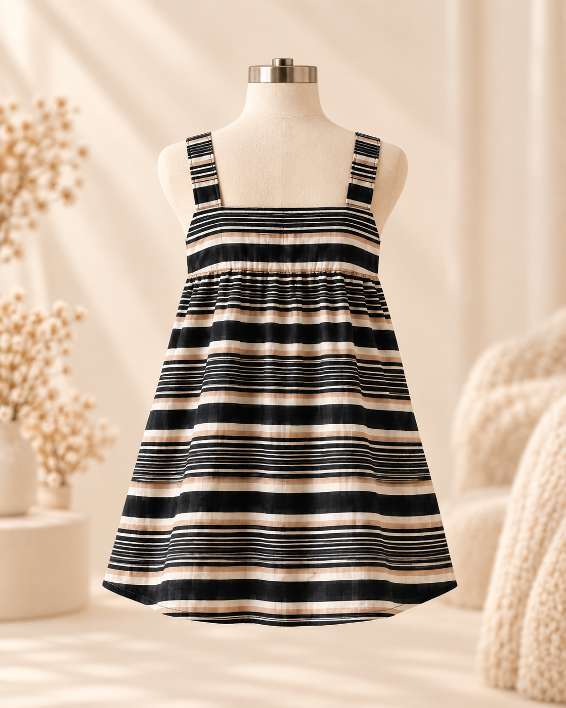 Striped Kids Pajama Dress