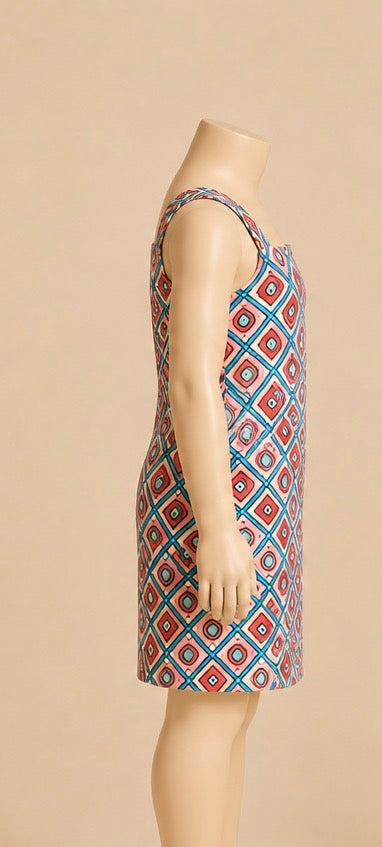 MOSAÏQUE ÉCLAT Kids’ Square-Neck Dress