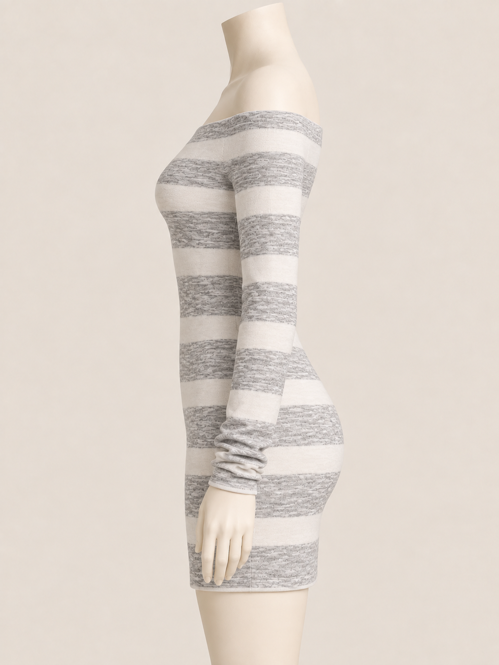Cloud Balance Off-Shoulder Mini Dress