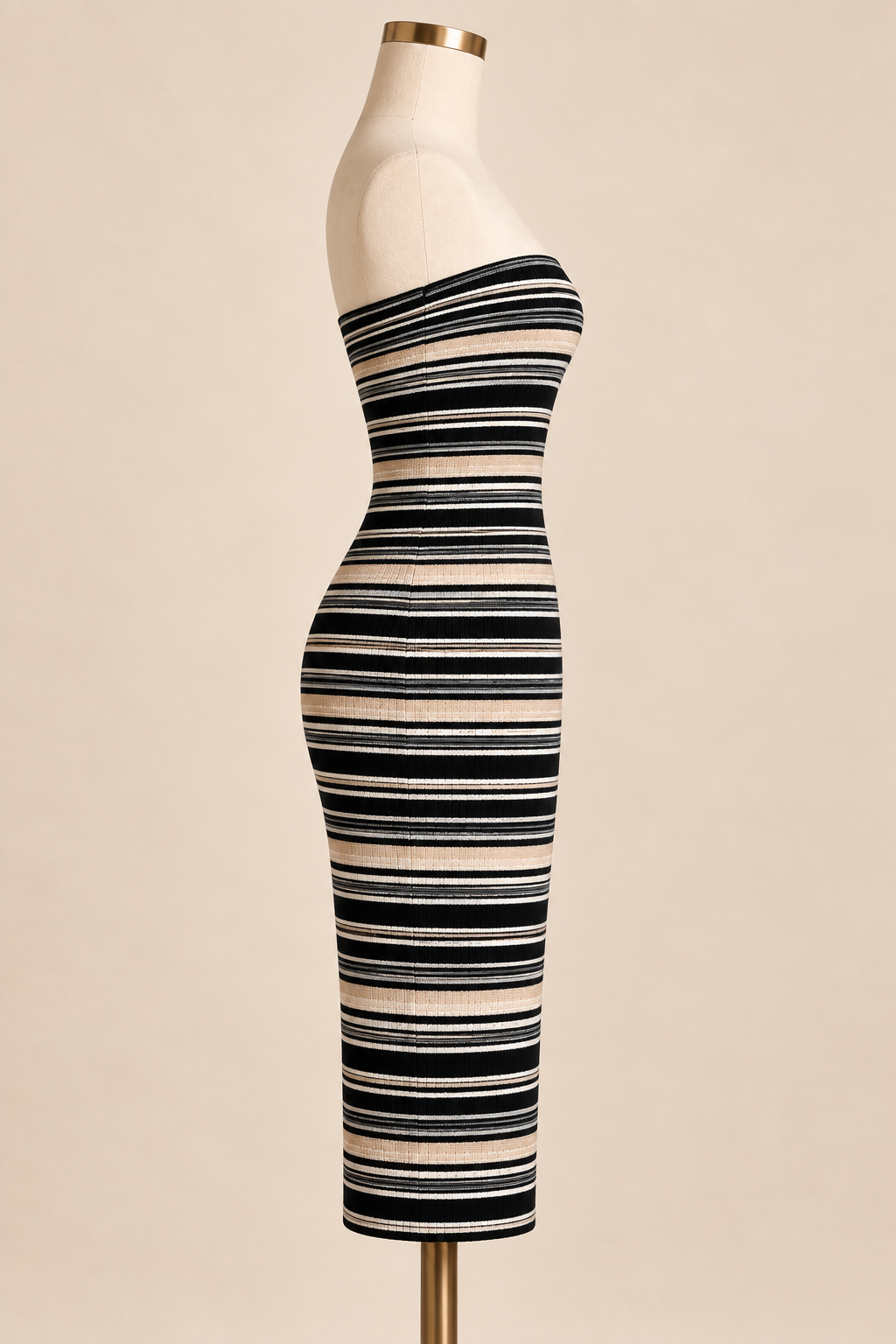 Classic Stripe Midi Dress
