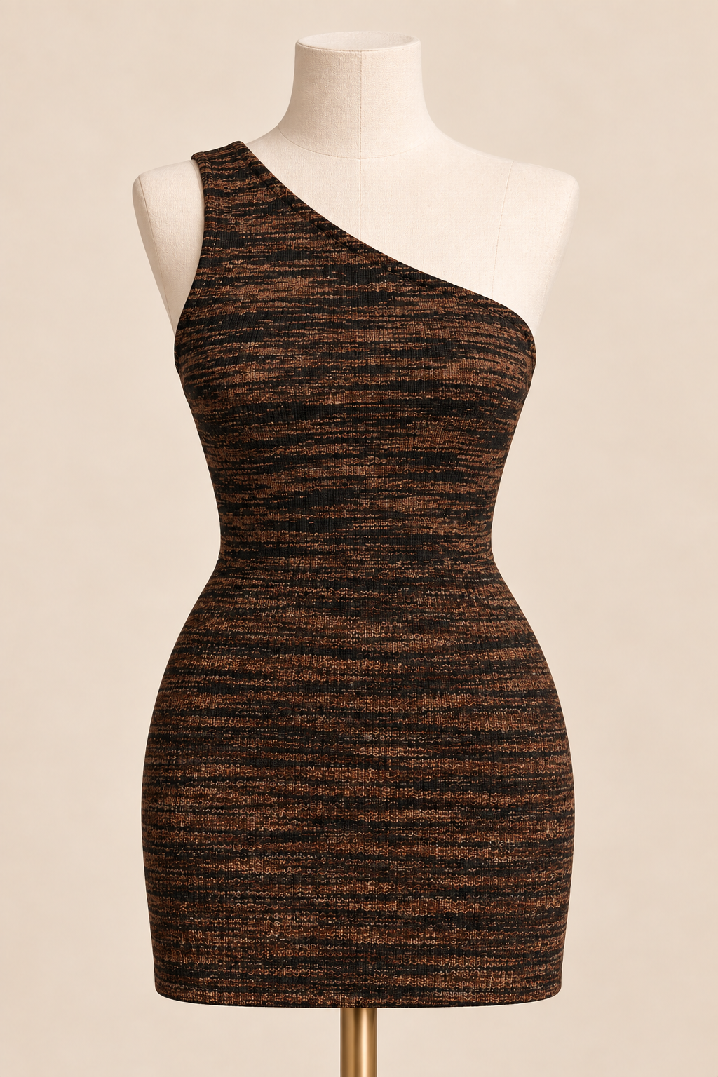 Cocoa One-Shoulder Mini Dress