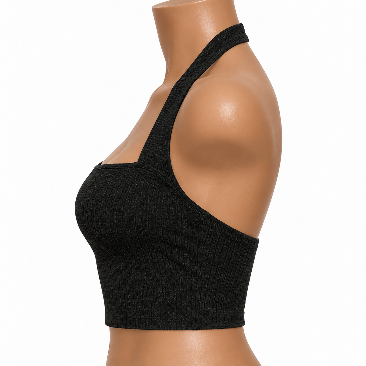 Midnight Halter Crop Top