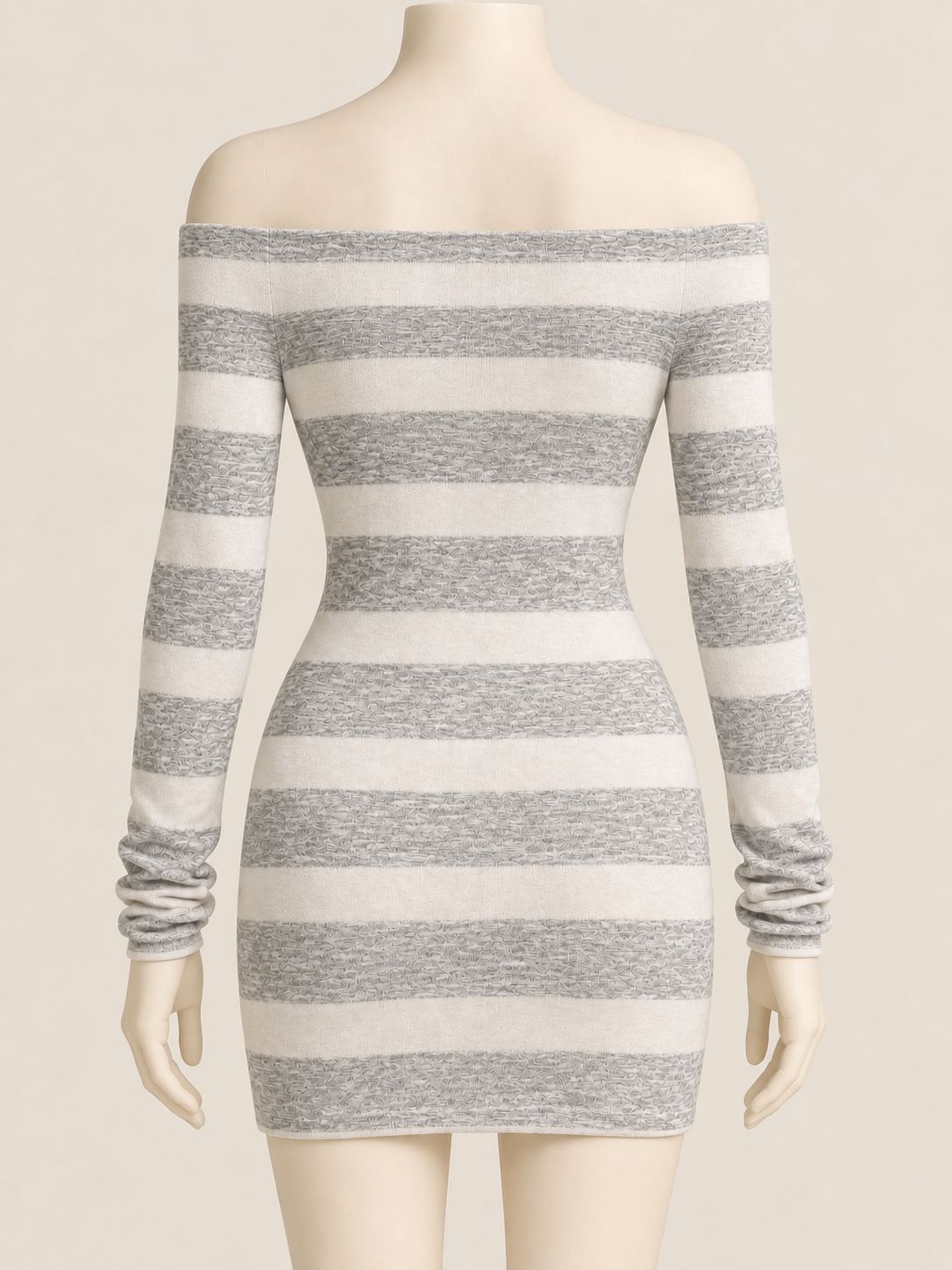 Cloud Balance Off-Shoulder Mini Dress