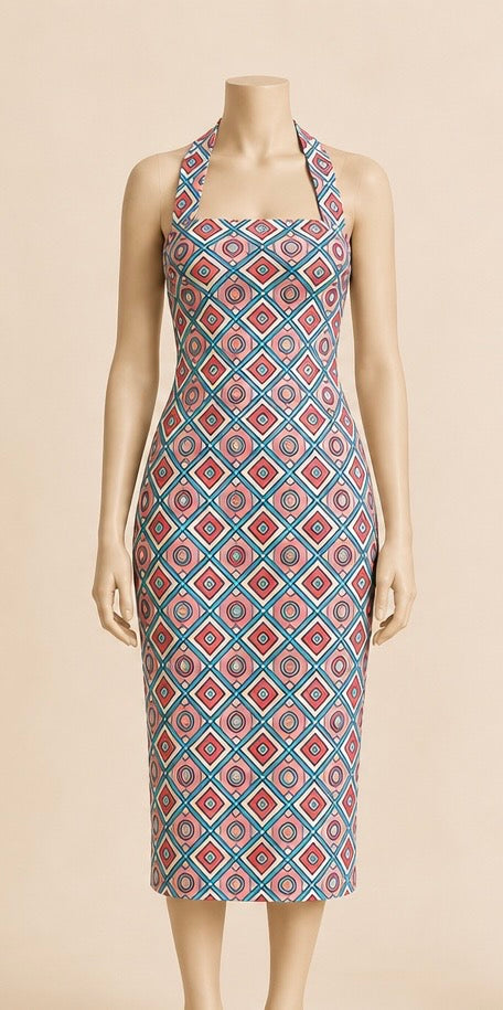 MOSAÏQUE ÉCLAT Adult Halter Dress