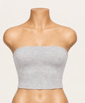 Cloud Gray Tube Crop Top