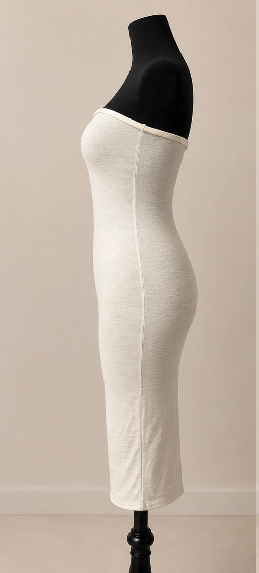 NIMBUS Strapless Midi Dress