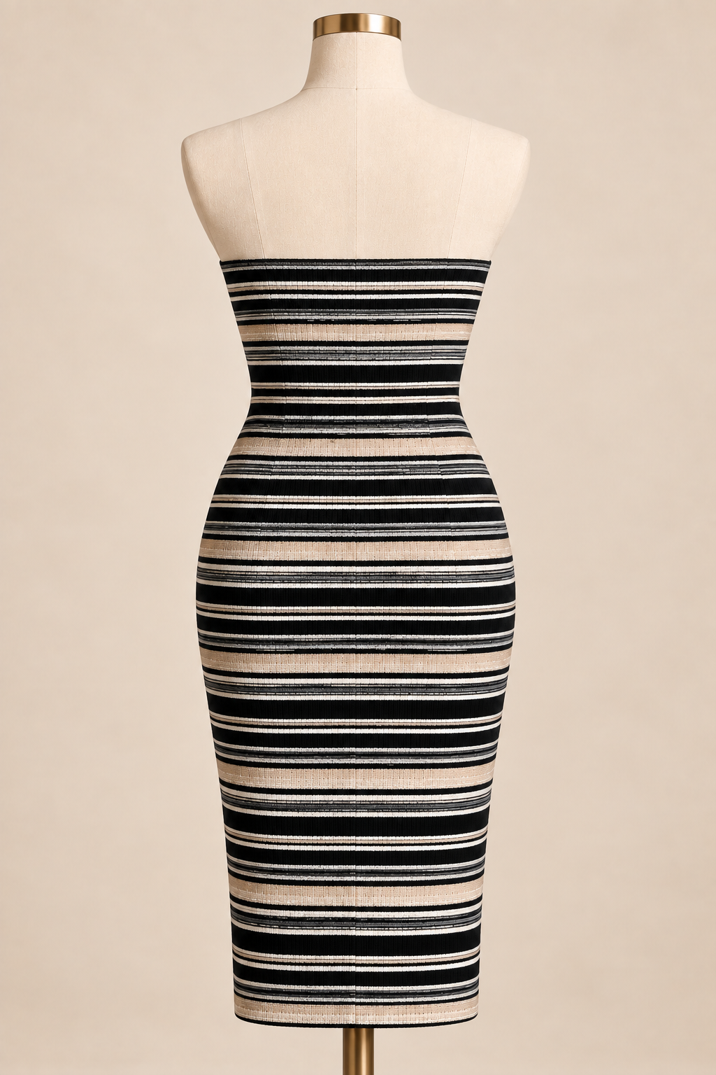 Classic Stripe Midi Dress