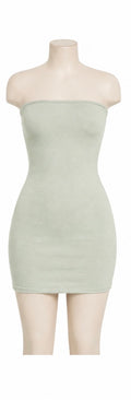 ÉDEN Sage Tube Top Mini Dress