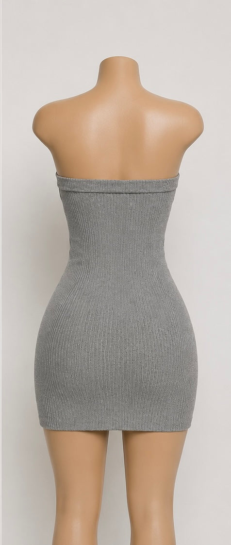 STONE Strapless Mini Dress