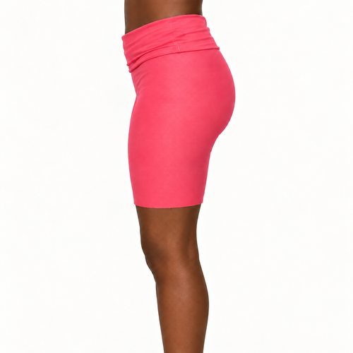 Blush Coral Fitted Shorts