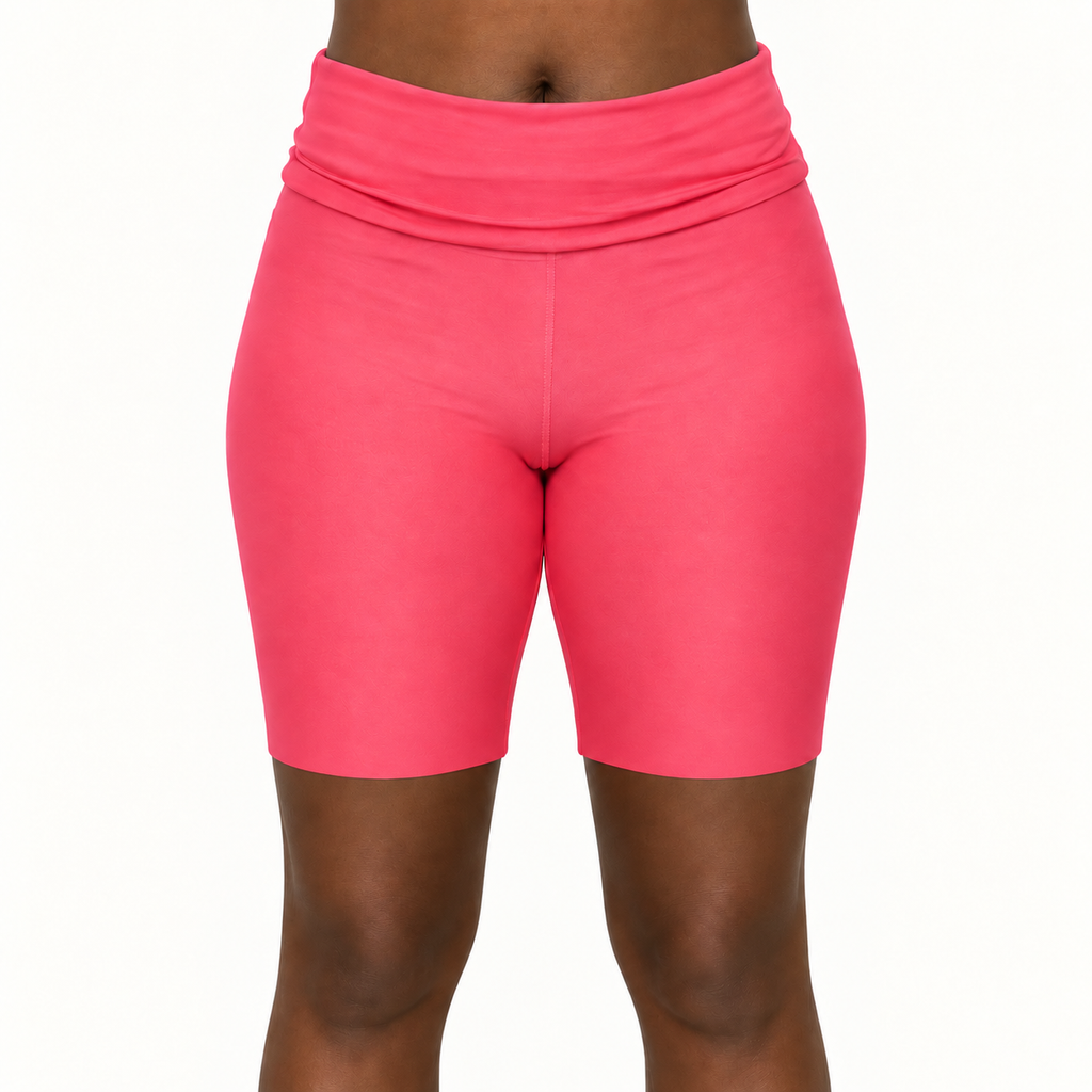 Blush Coral Fitted Shorts