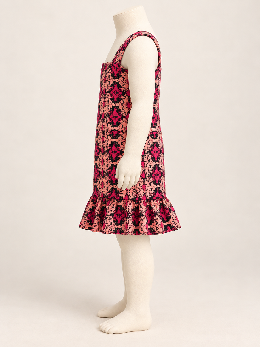 Pink Rush Kids Ruffle-Hem Dress